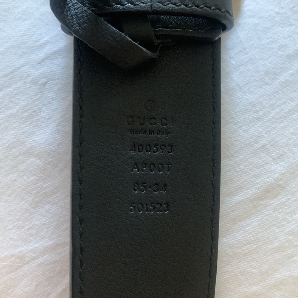 Gucci GG Marmont Wide Leather Belt - Picture 2 of 5